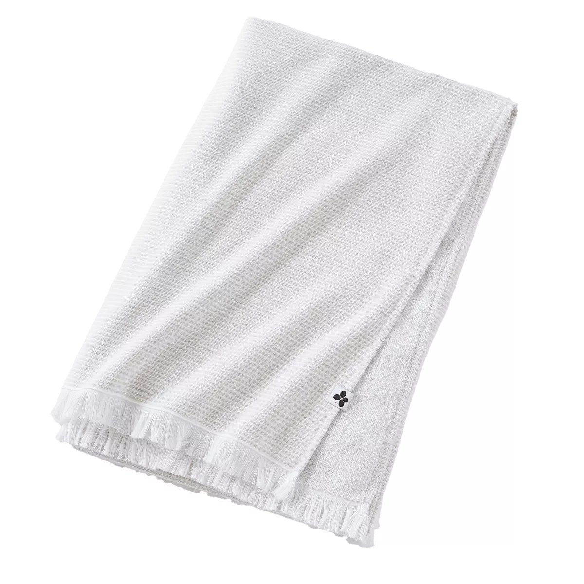 Strandtuch Baumwolle und Frottee (95 x 180 cm) Naël Beige sandfarben