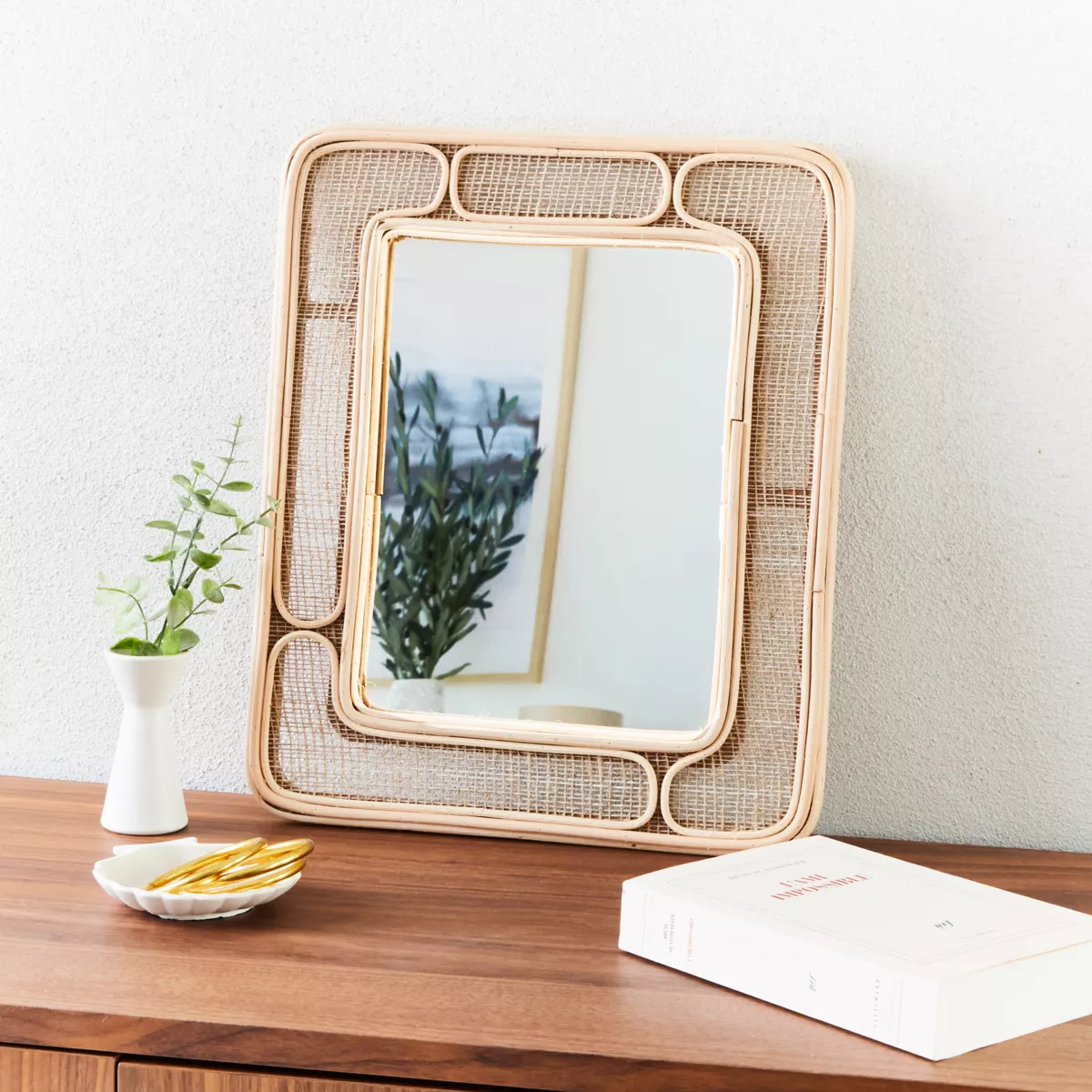 Miroir mural rectangulaire Dalila Beige 1