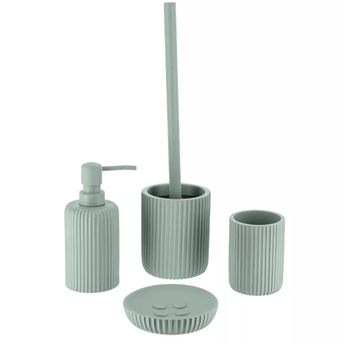 Spazzolino WC Timeless Striato Verde eucalipto