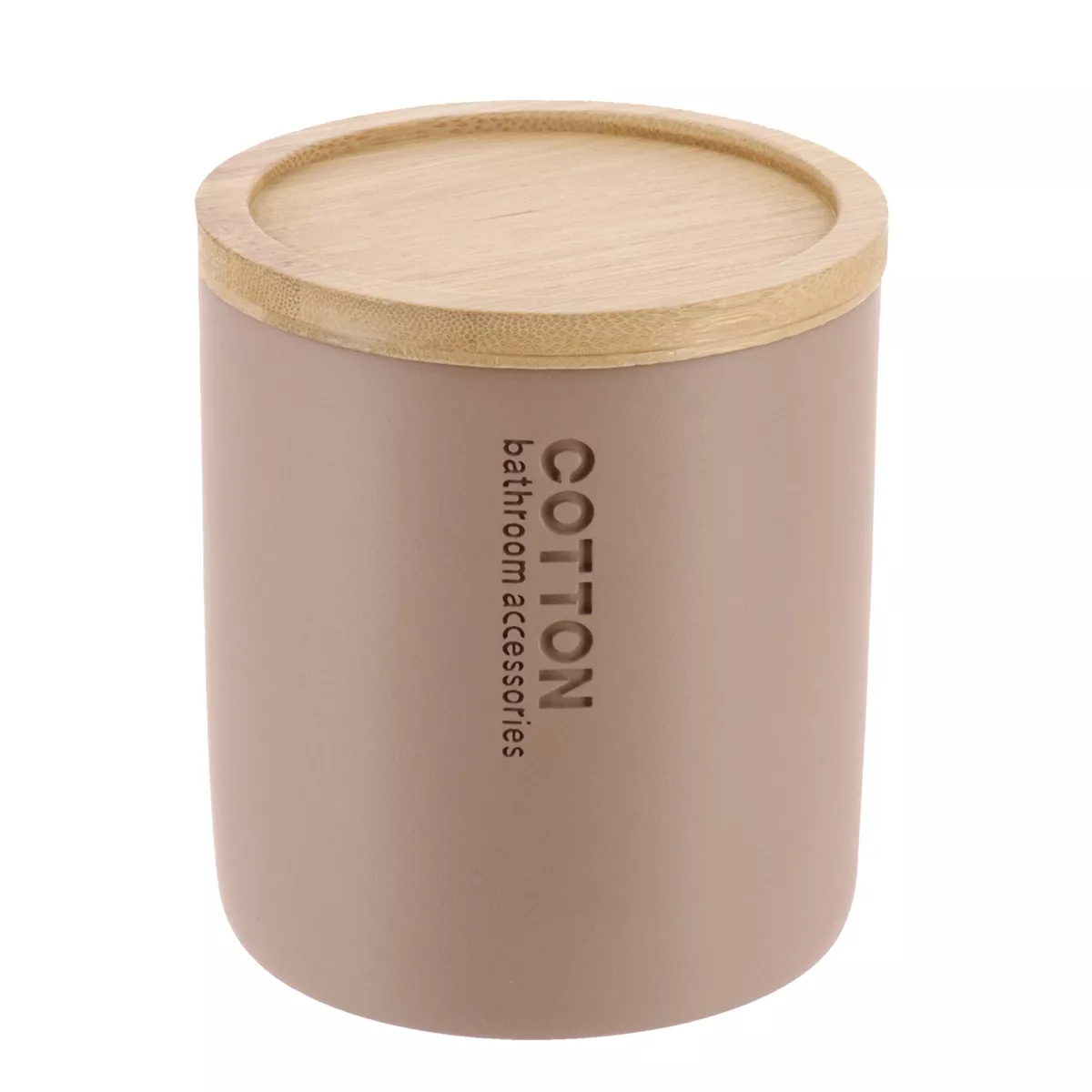 Scatola per cotone Purebamboo Cappuccino