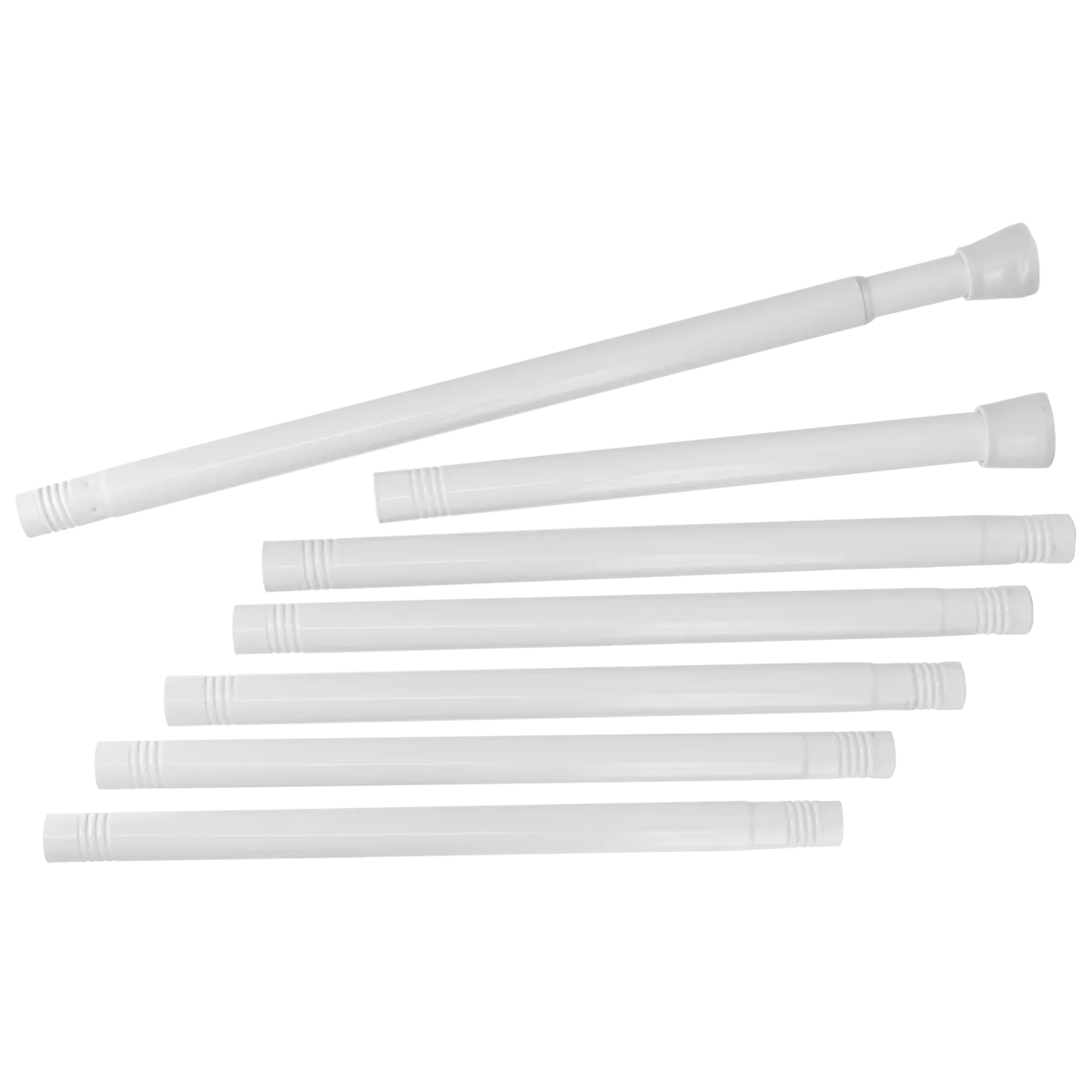 BARRE DE DOUCHE A MONTER ACIER INOXIDABLE 105-250CM - BLANC