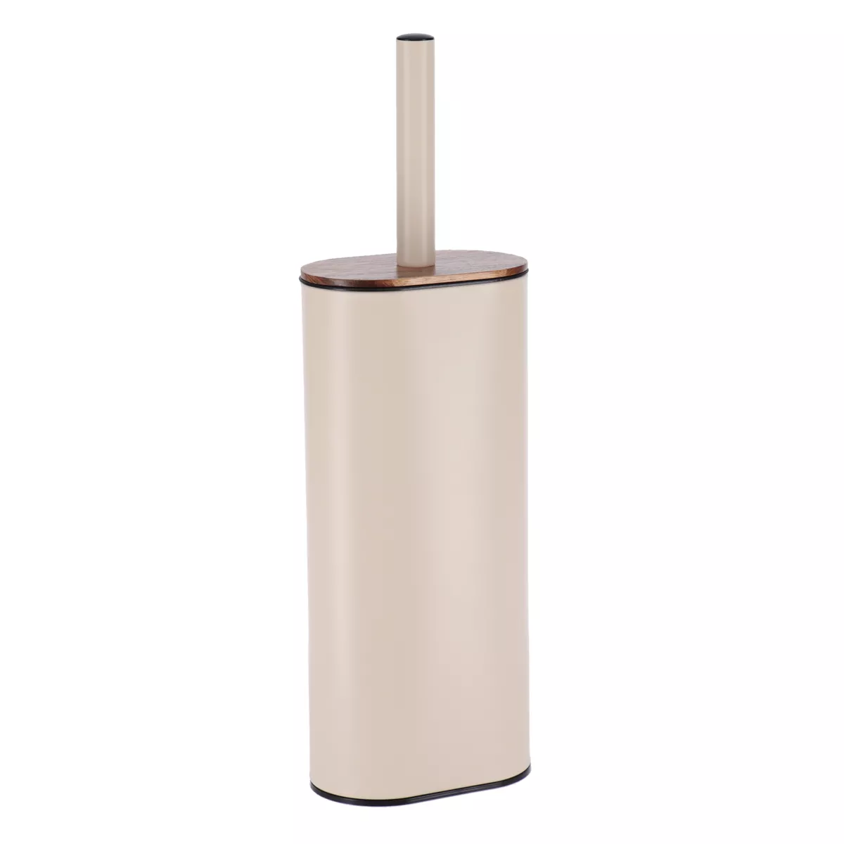 Cepillo de WC con tapa de acacia Season Color Beige