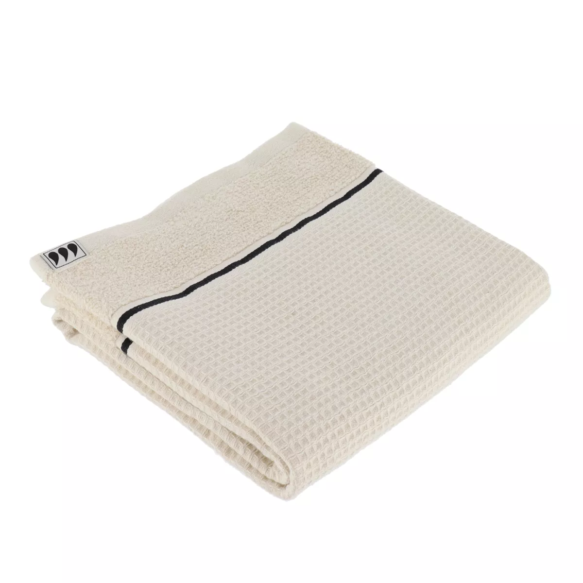 SERVIETTE DE TOILETTE 50X90 CM 100% COTON NID D ABEILLE - BEIGE