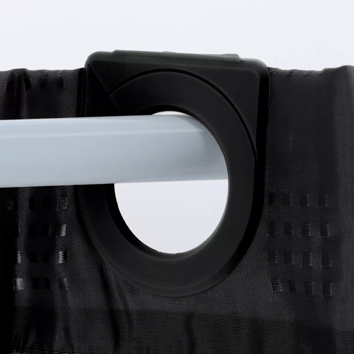 Rideau de douche (200 cm) Carré Noir