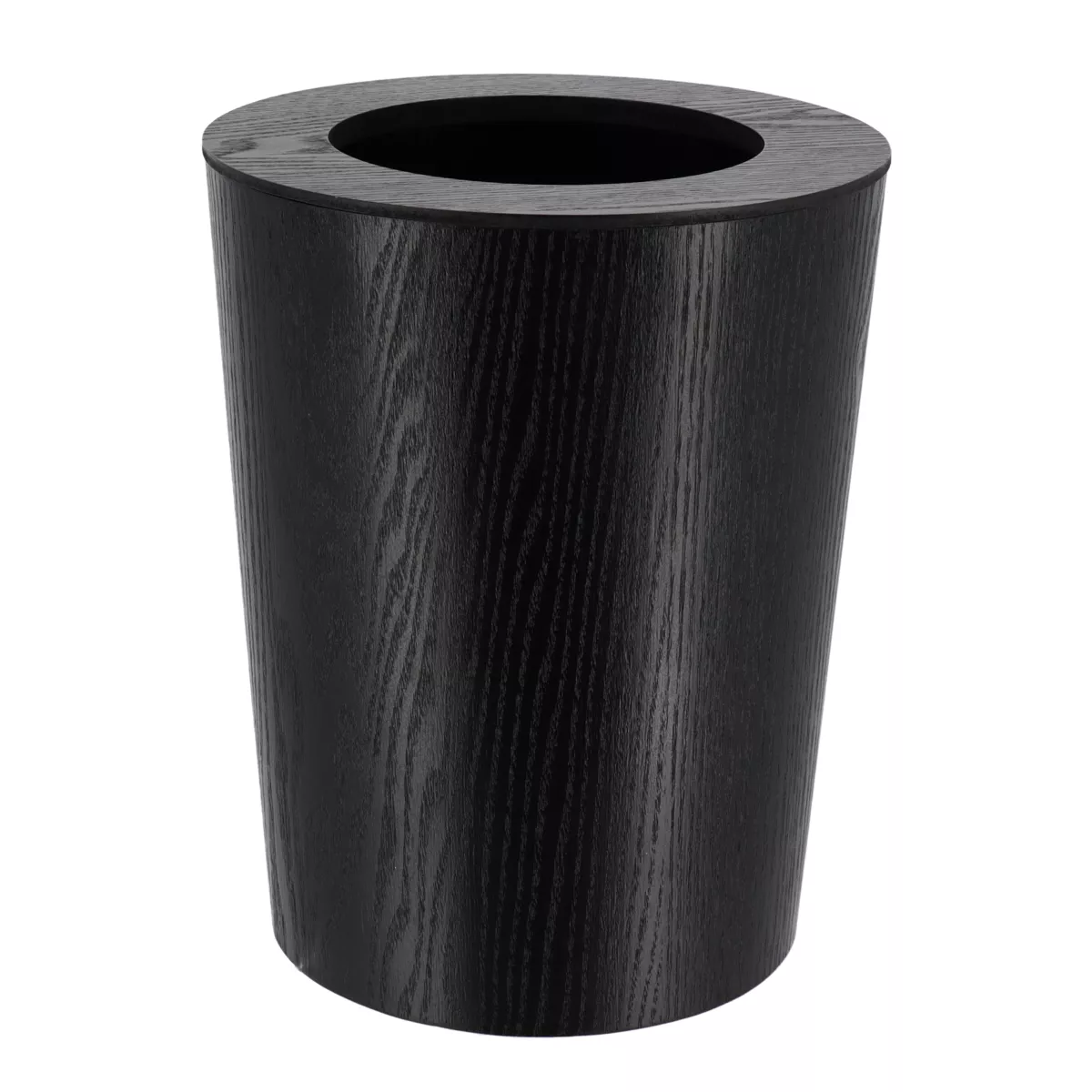 Cestino per il bagno in stile legno Scandi Nero