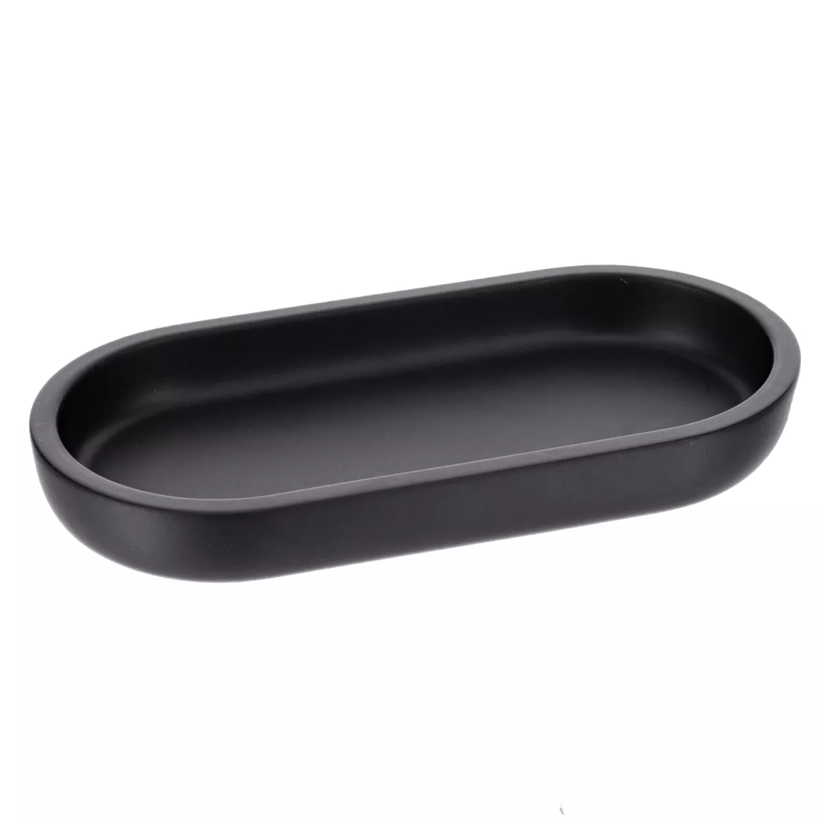 Aufbewahrungstablett oval (19,5 cm) Japandi Schwarz