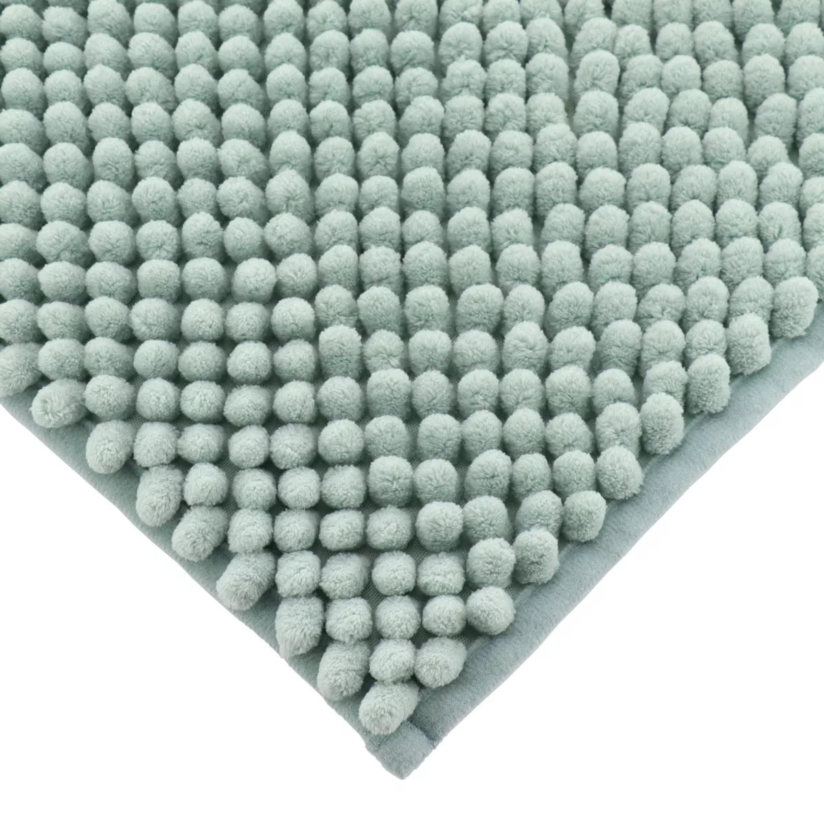 TAPIS MICROFIBRE BOULES 50X80 CM - VERT EUCALYPTUS