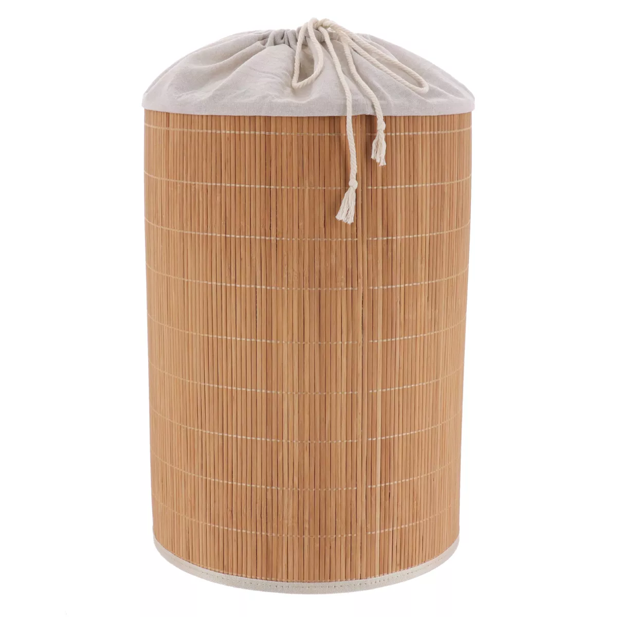 Cesto de ropa redondo y plegable (H50 cm) Harmonía Natural