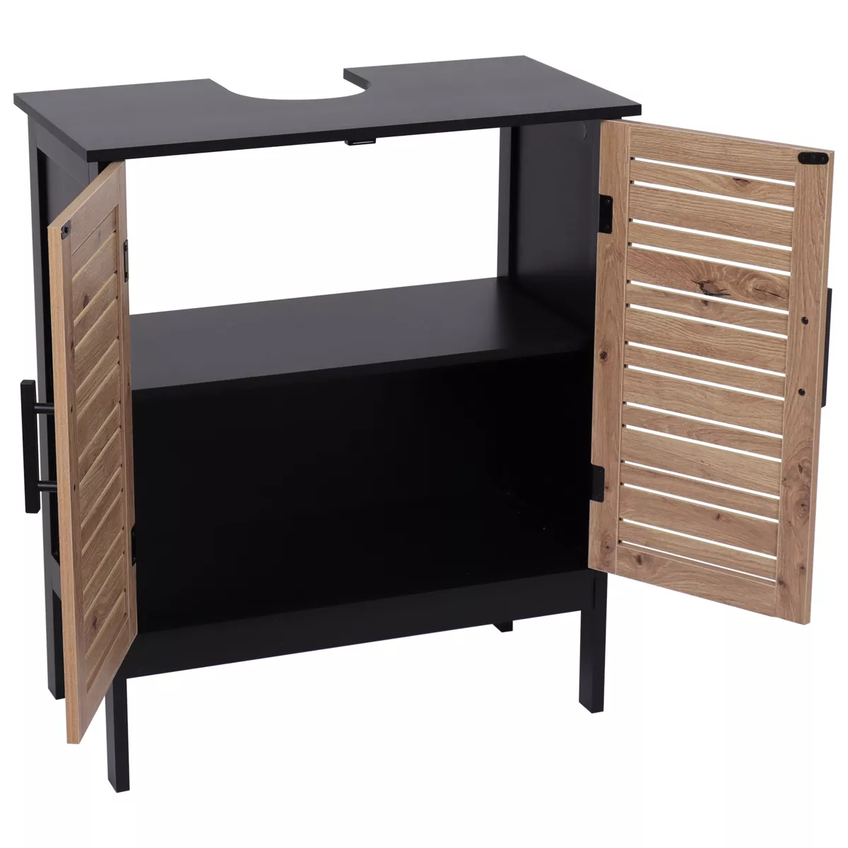 Mobile sottolavabo (60 x H70 cm) Bergen Nero