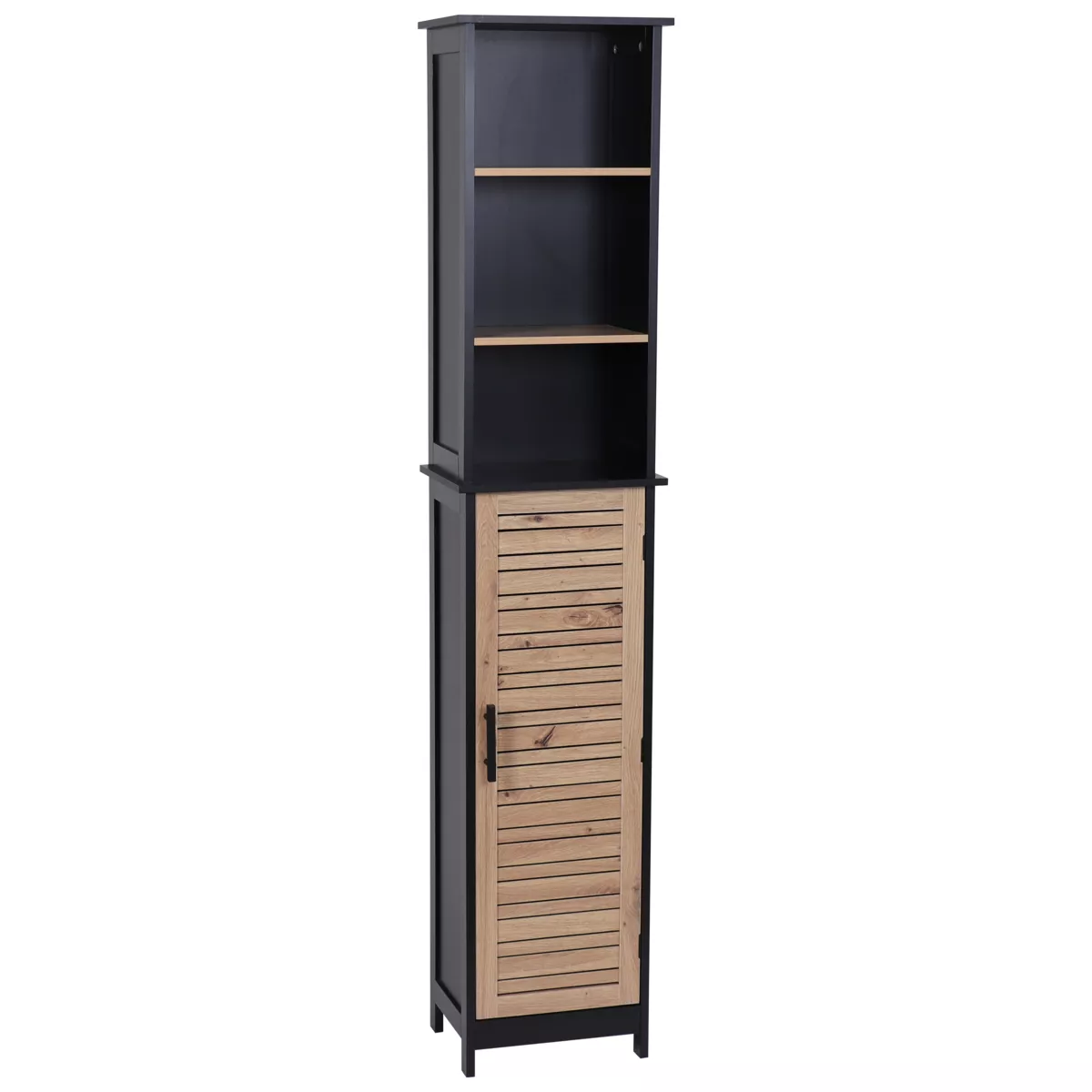 Mueble columna para baño (35 x H173 cm) Bergen Negro