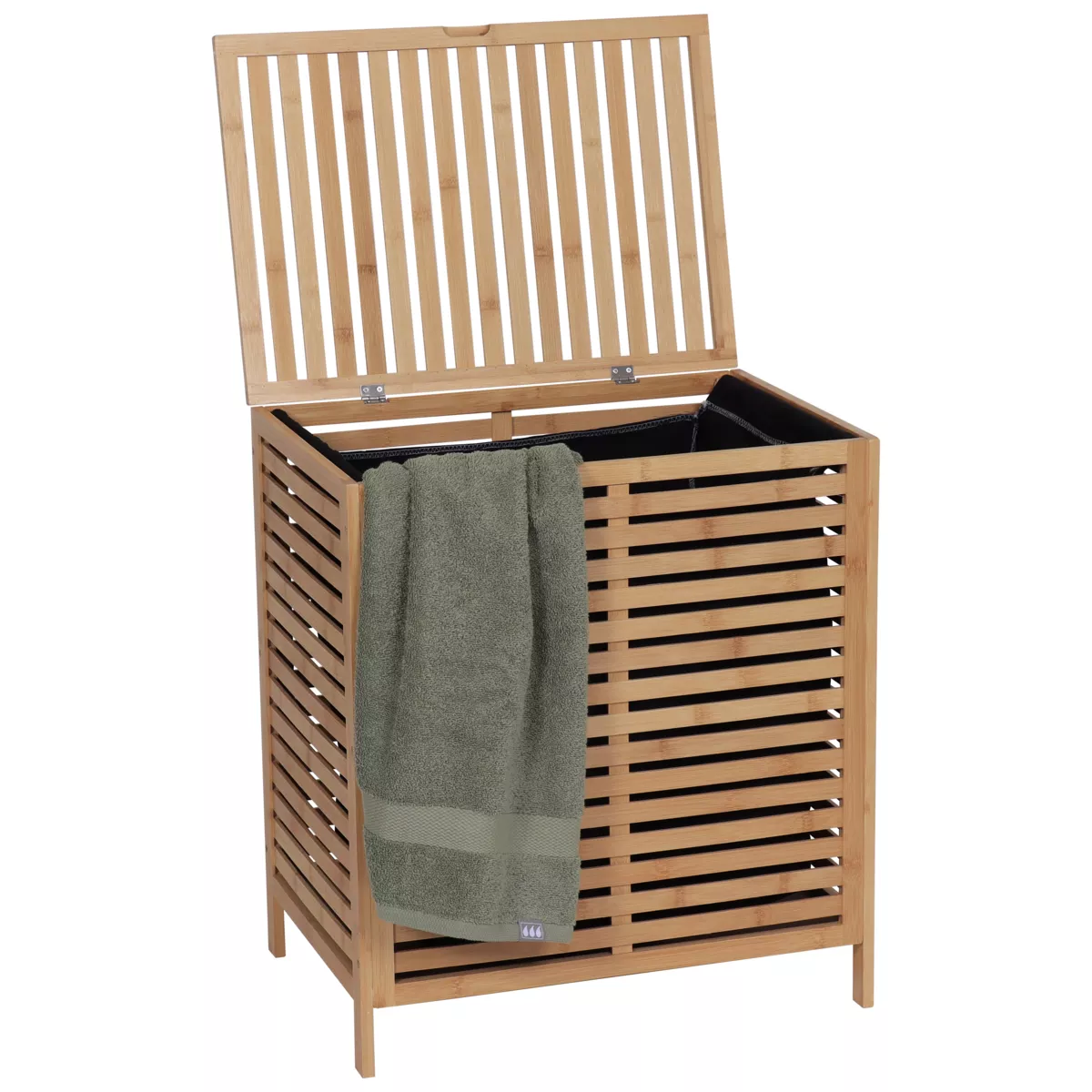Mobile portabiancheria in bambù (53 x H60 cm) Harmonie Naturale