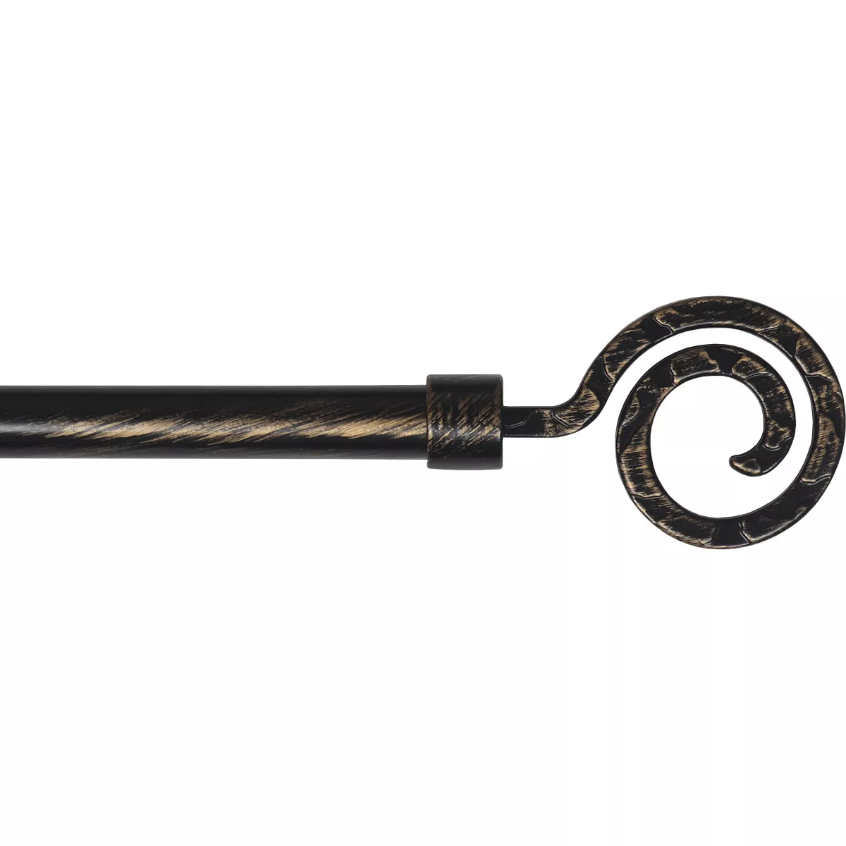 Kit asta per tenda estensibile (L120 - L210 cm / D19 mm) Demeure Nero
