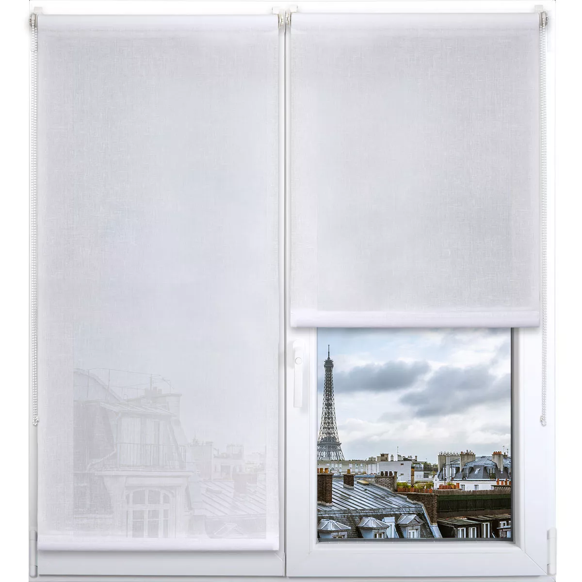 Rolgordijn verduisterend (45 x 180 cm) Puur Wit