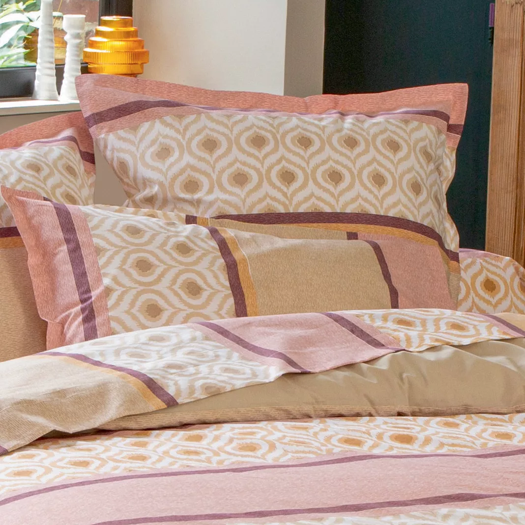 Housse de couette coton (280 x 240 cm) Inouk Rose