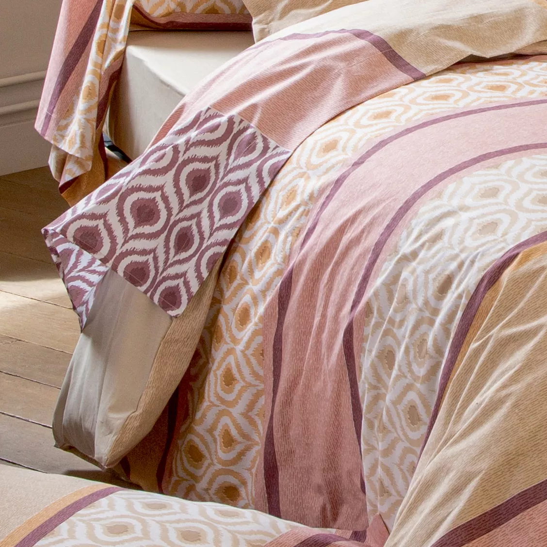 Drap plat coton (240 x 310 cm) Inouk Rose