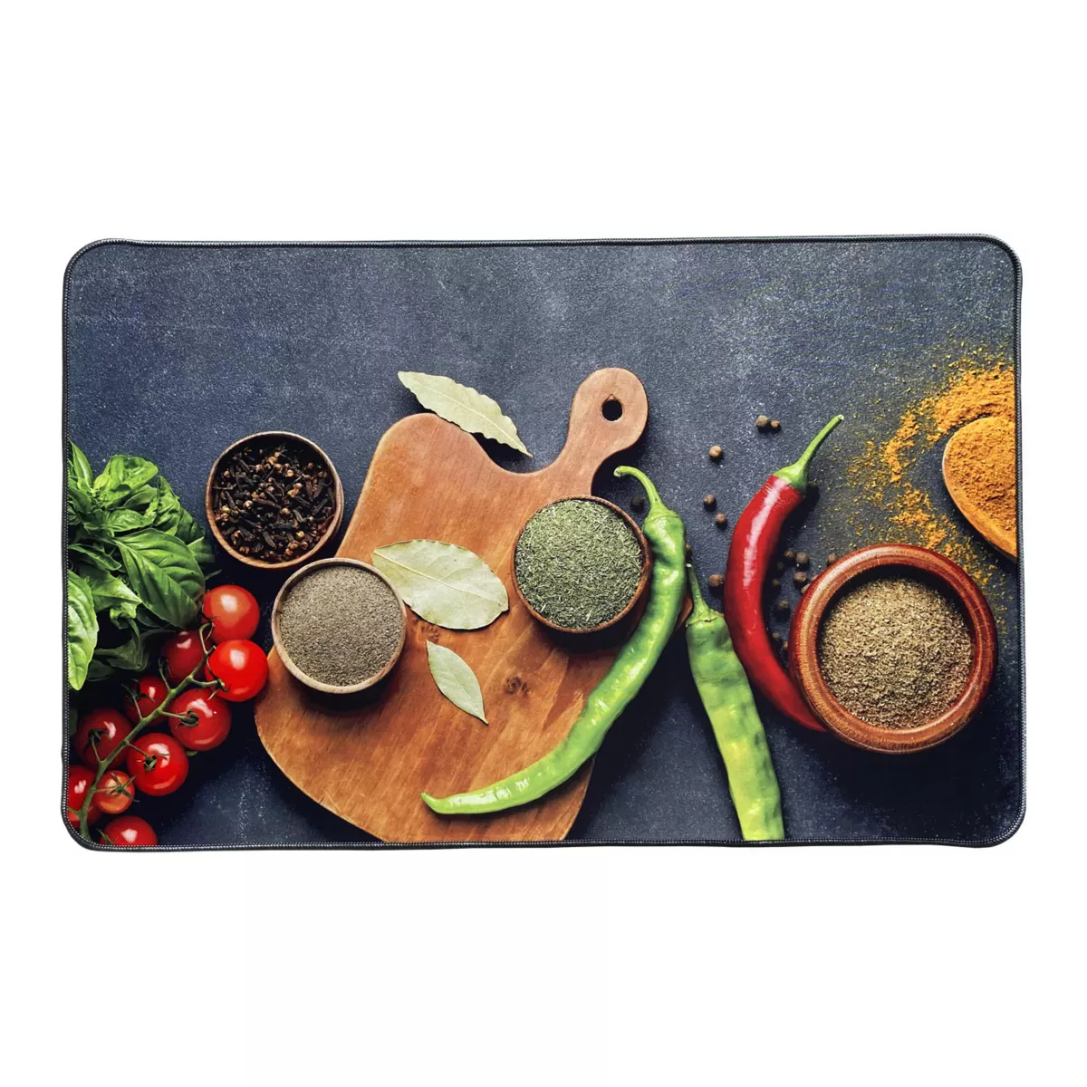 Tapis de cuisine antidérapant (50 x 80 cm) Aromates Multicolore