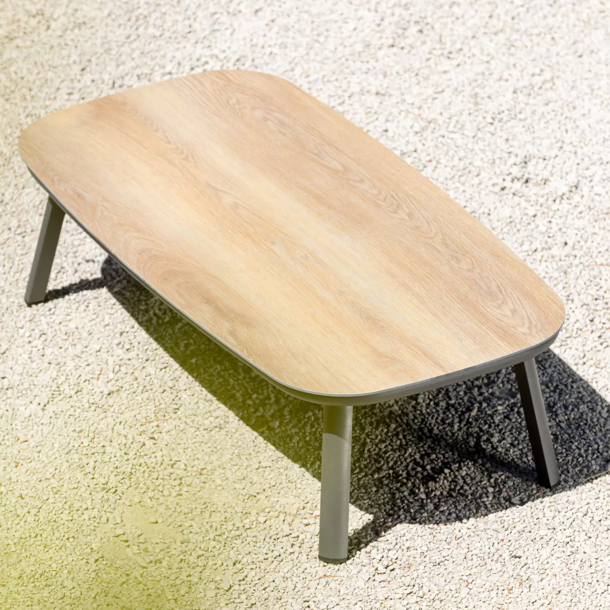 Salon de jardin en aluminium 7 places 5 pcs Amalfi Gris anthracite et gris clair