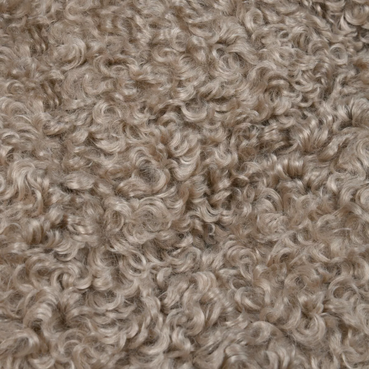 Cuscino rotondo bouclé (40 cm) Cosylife Tortora