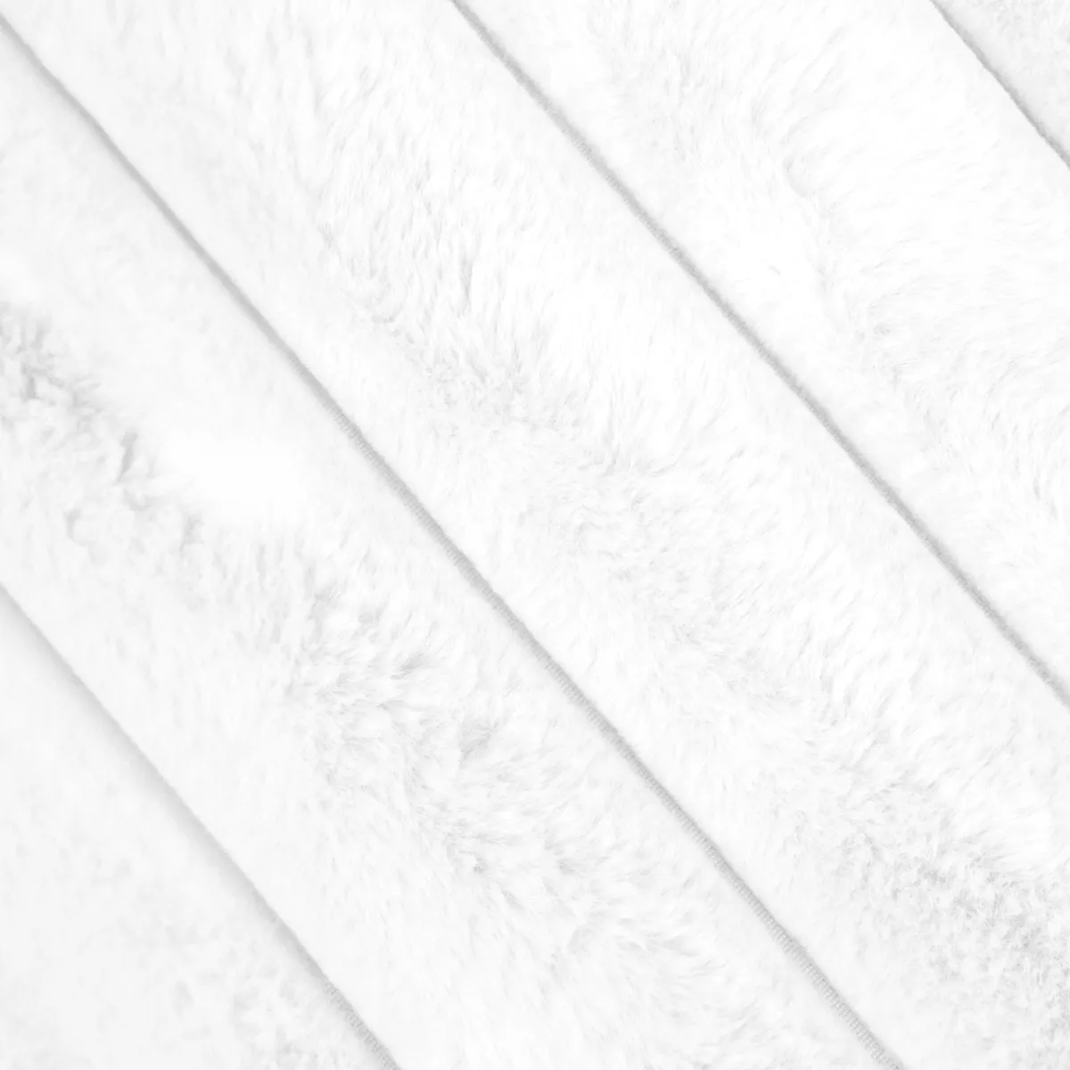 Cuscino rettangolare in pelliccia sintetica (50 x 80 cm) Polary Bianco