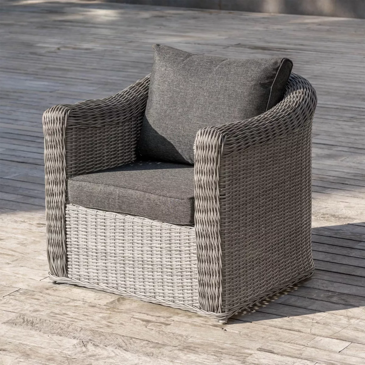 Lounge-Set Calvi Hellgrau/Anthrazitgrau - 5-teilig