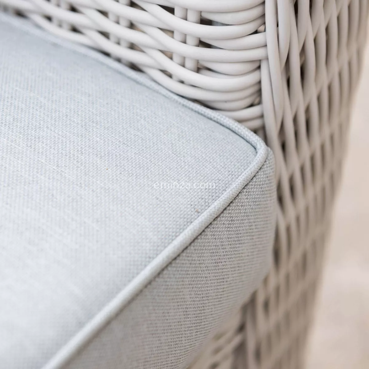 Salotto da giardino Calvi Bianco/Grigio chiaro - 7 posti