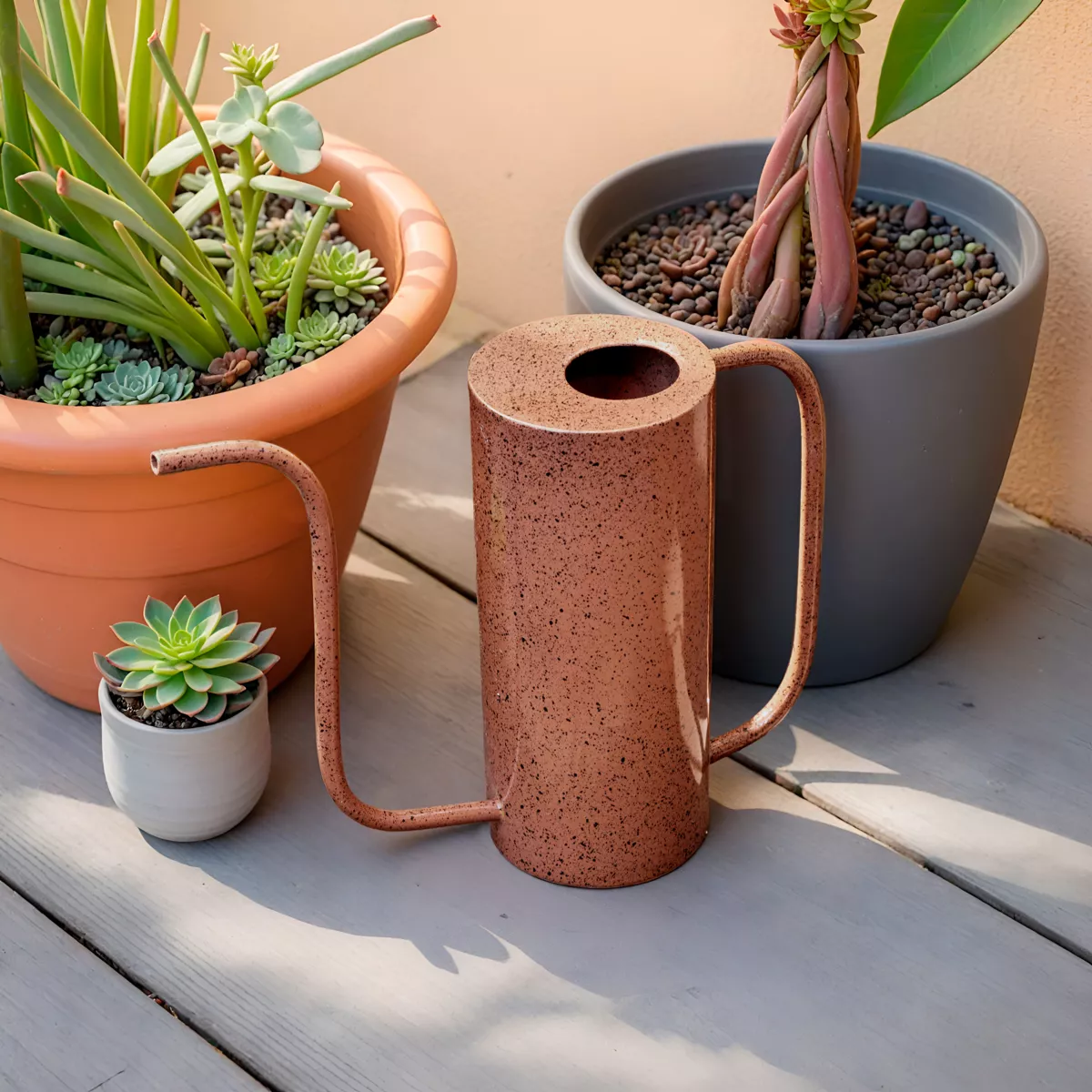 1 Arrosoir fer DECO L25-W9.50-H31cm brun terra