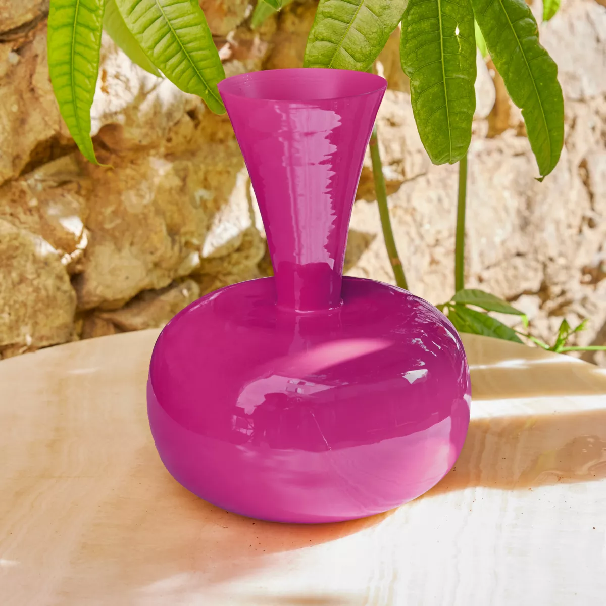 1 Vase fer dia17-H23cm fuchsia