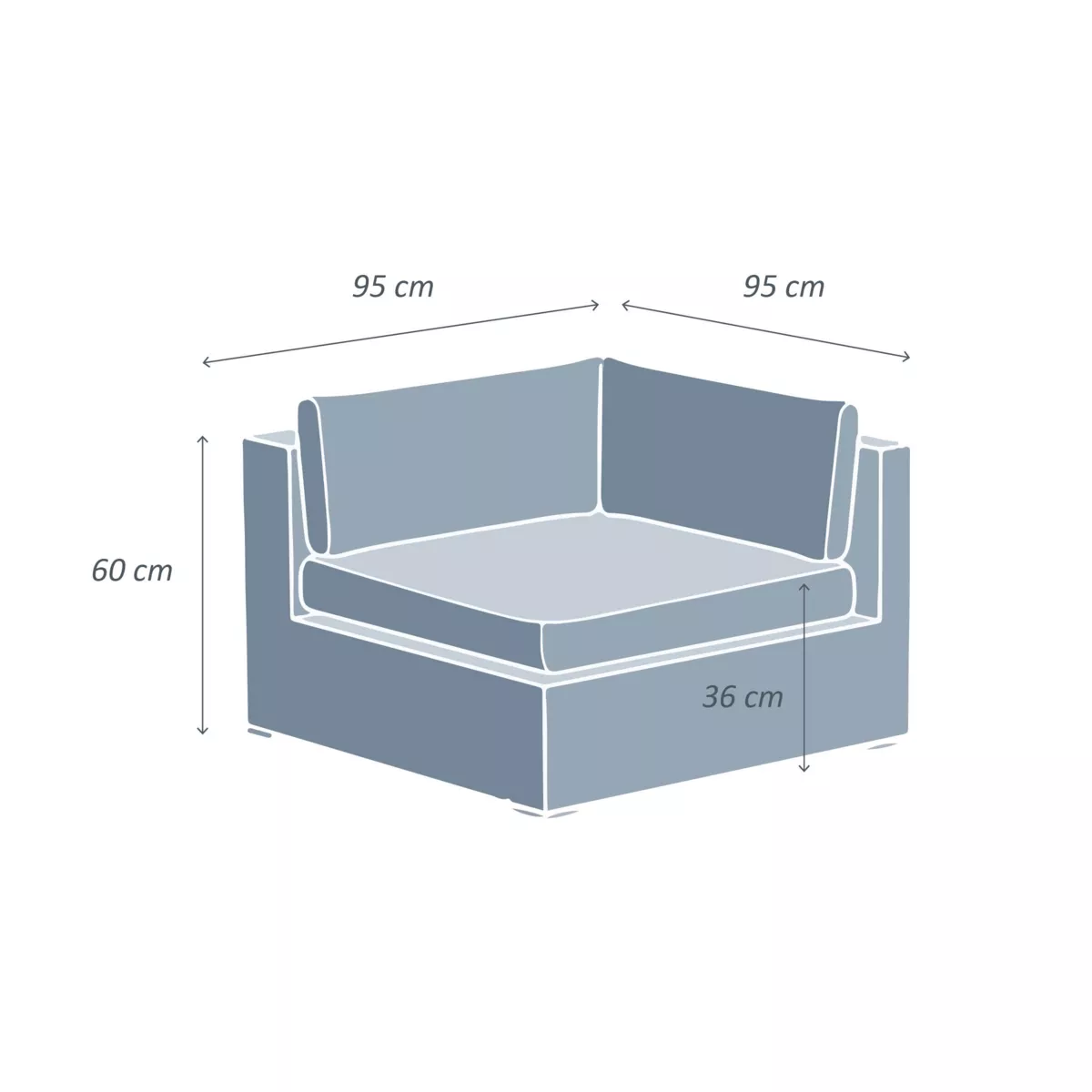 Salon de jardin en résine tressée 4 places 5 pcs Palma Blanc et gris