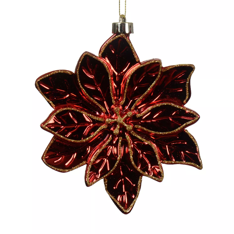 Stella di Natale di Natale da appendere (D14 cm) Infrangibile Rosso brillante