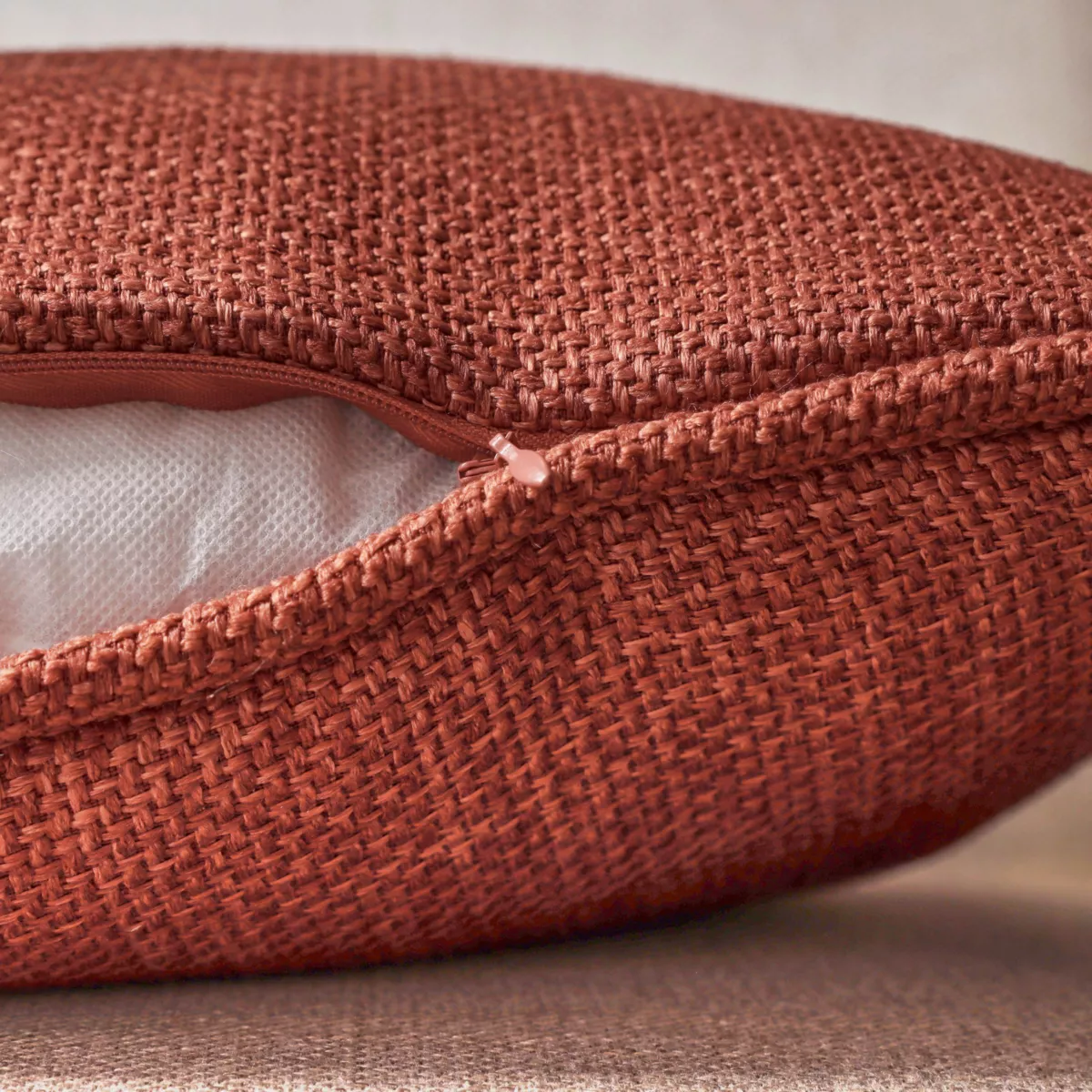 Coussin rectangulaire tissé (40 x 60 cm) Alba Terracotta