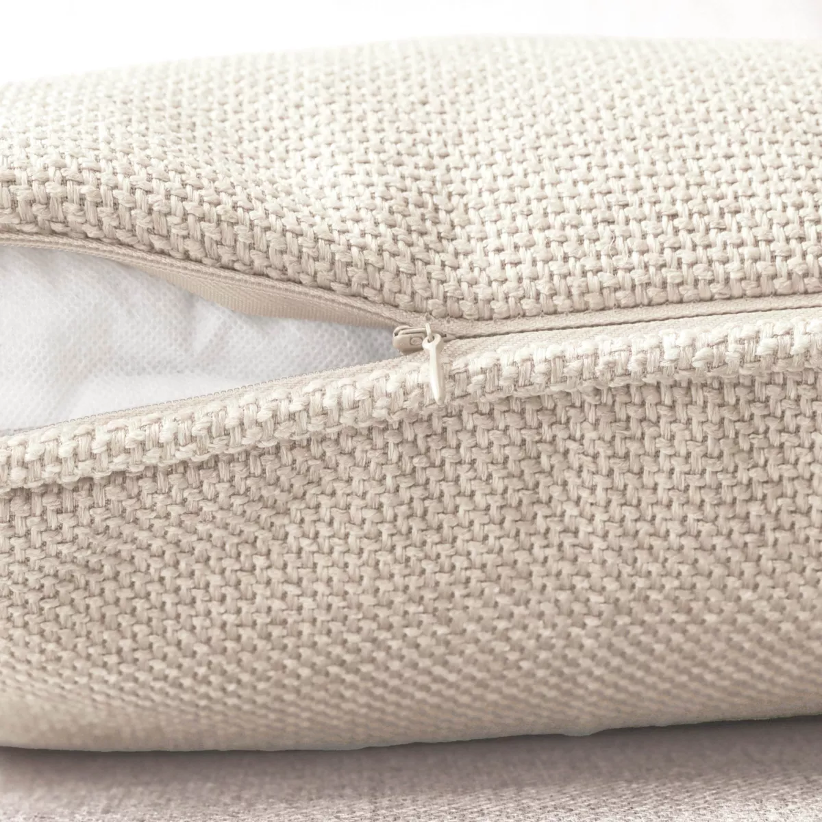 Coussin rectangulaire tissé (40 x 60 cm) Alba Beige grège