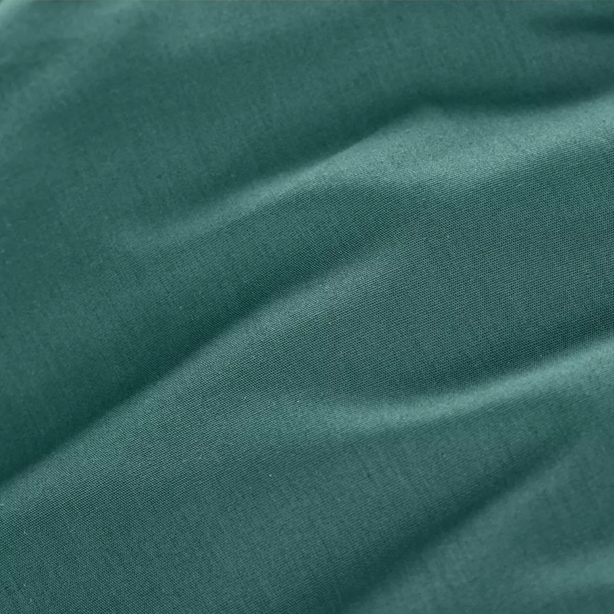 Drap housse percale de coton (140 x 200 cm) Cali Bleu canard