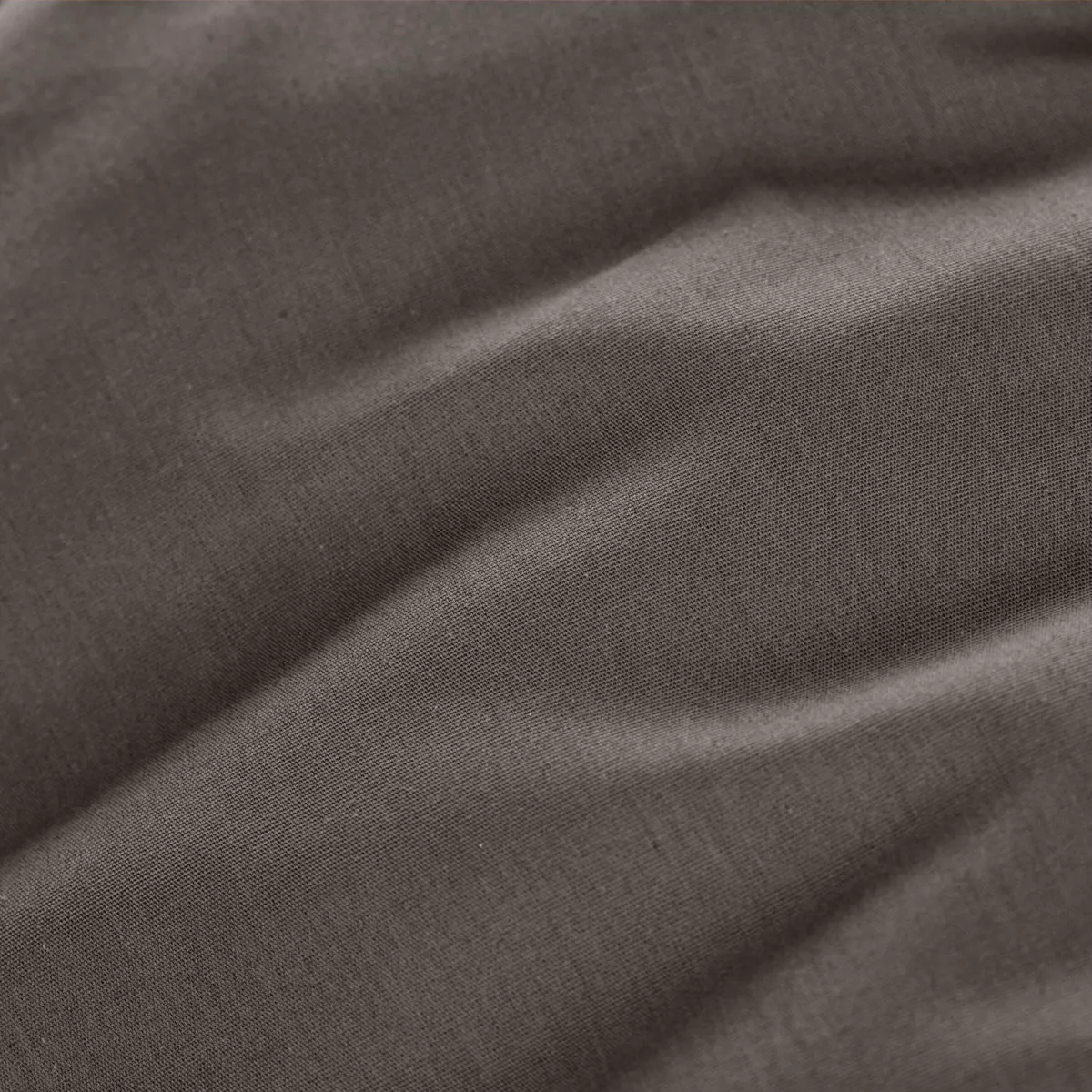 Sábana bajera en percal de algodón  (140 cm) Cali Gris antracita