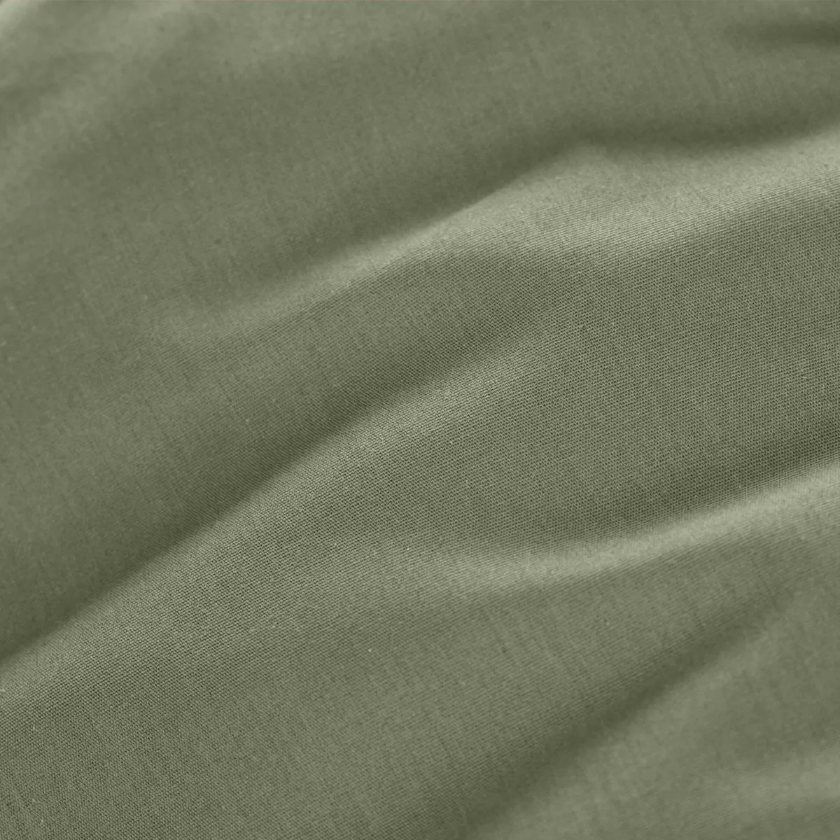 Drap housse percale de coton (140 x 200 cm) Cali Vert romarin