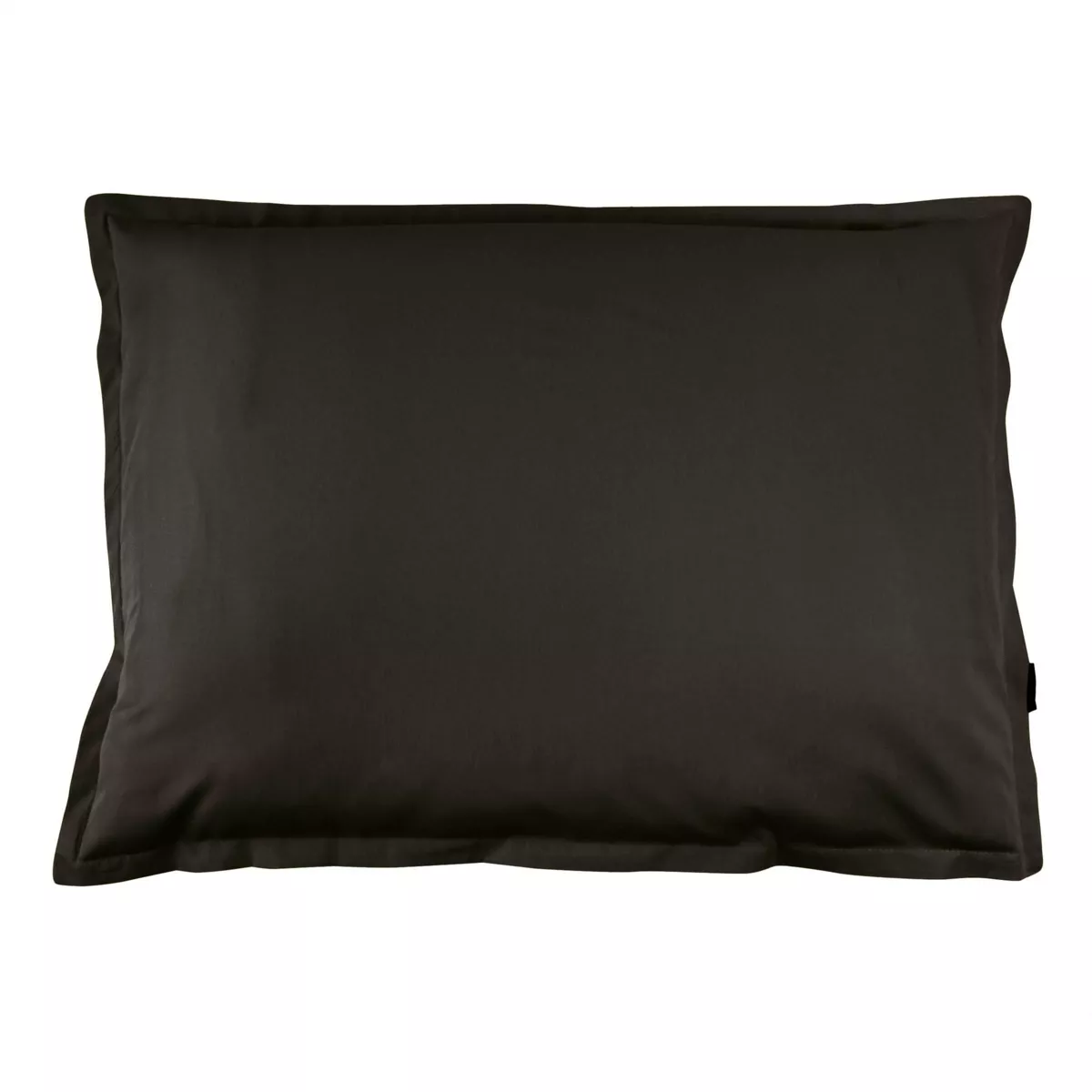 Taie d'oreiller rectangulaire percale de coton (50 x 70 cm) Cali Noire