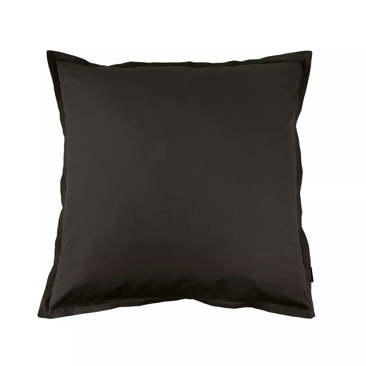 Taie d'oreiller carrée percale de coton (65 x 65 cm) Cali Noire