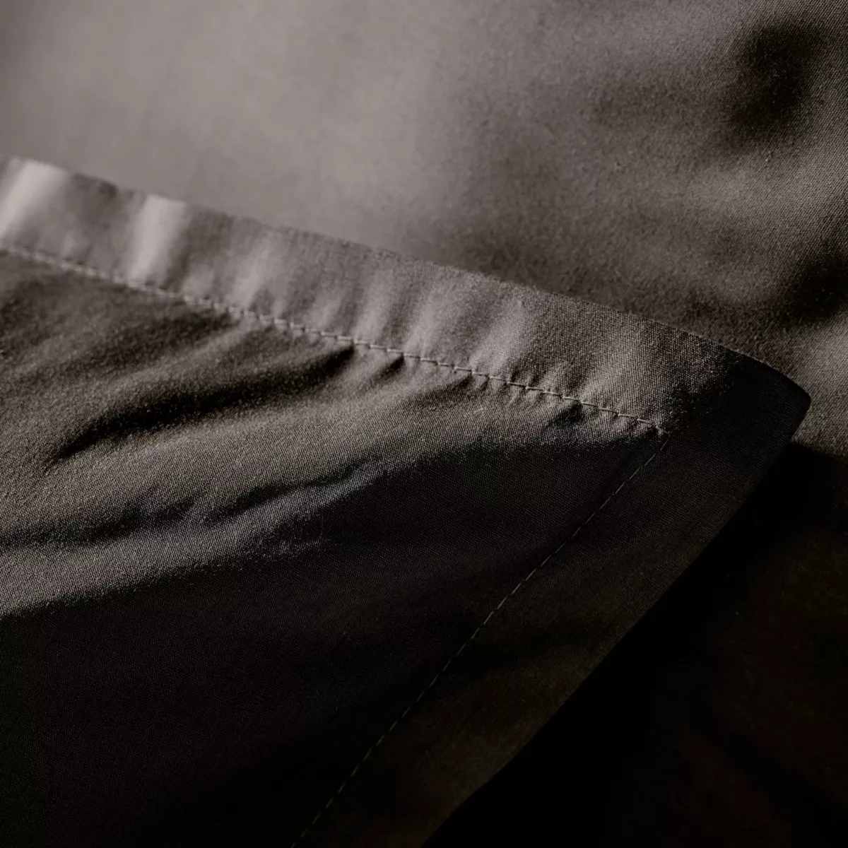 Funda nórdica de algodón percal (140 cm) Cali Negra