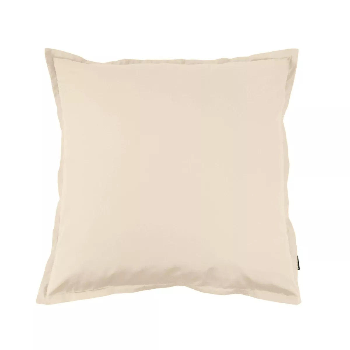 Funda de almohada cuadrada de percal de algodón (65 cm) Cali Beige lino