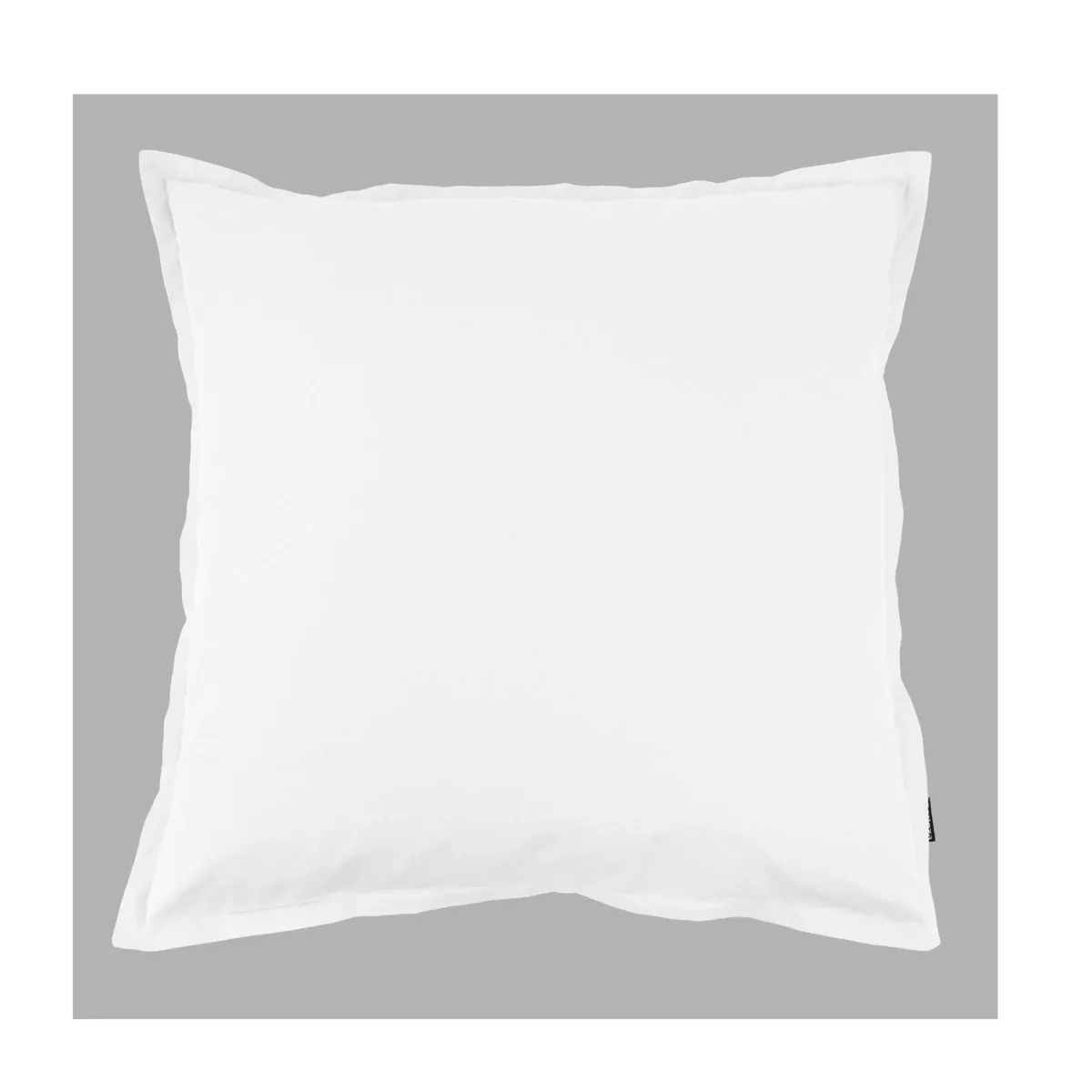 Taie d'oreiller carrée percale de coton (65 x 65 cm) Cali Blanc