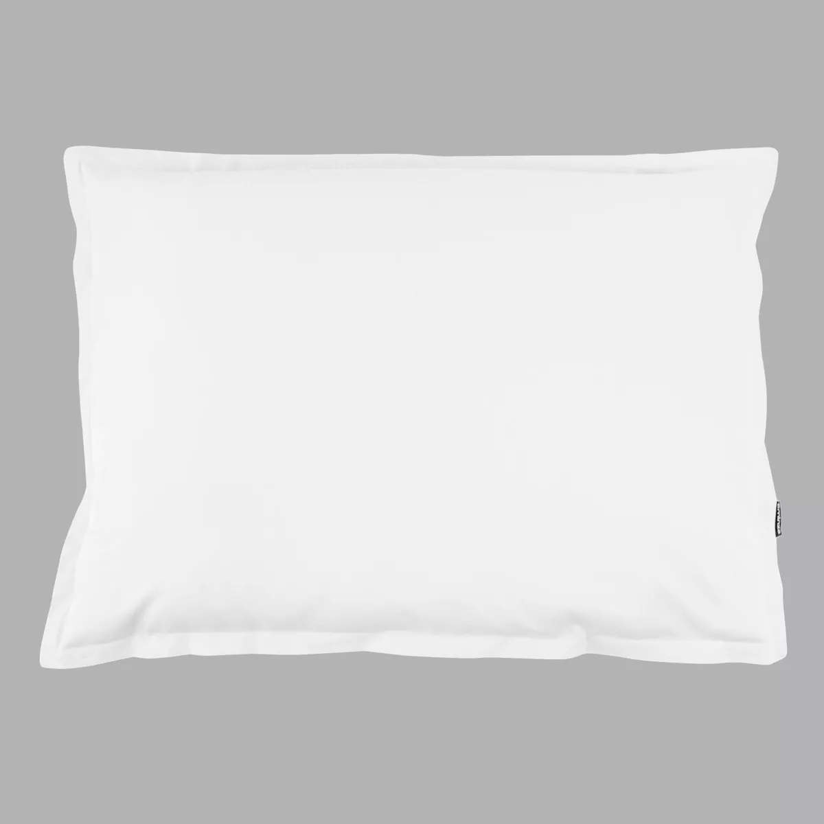 Funda de almohada rectangular de percal de algodón (80 cm) Cali Blanco