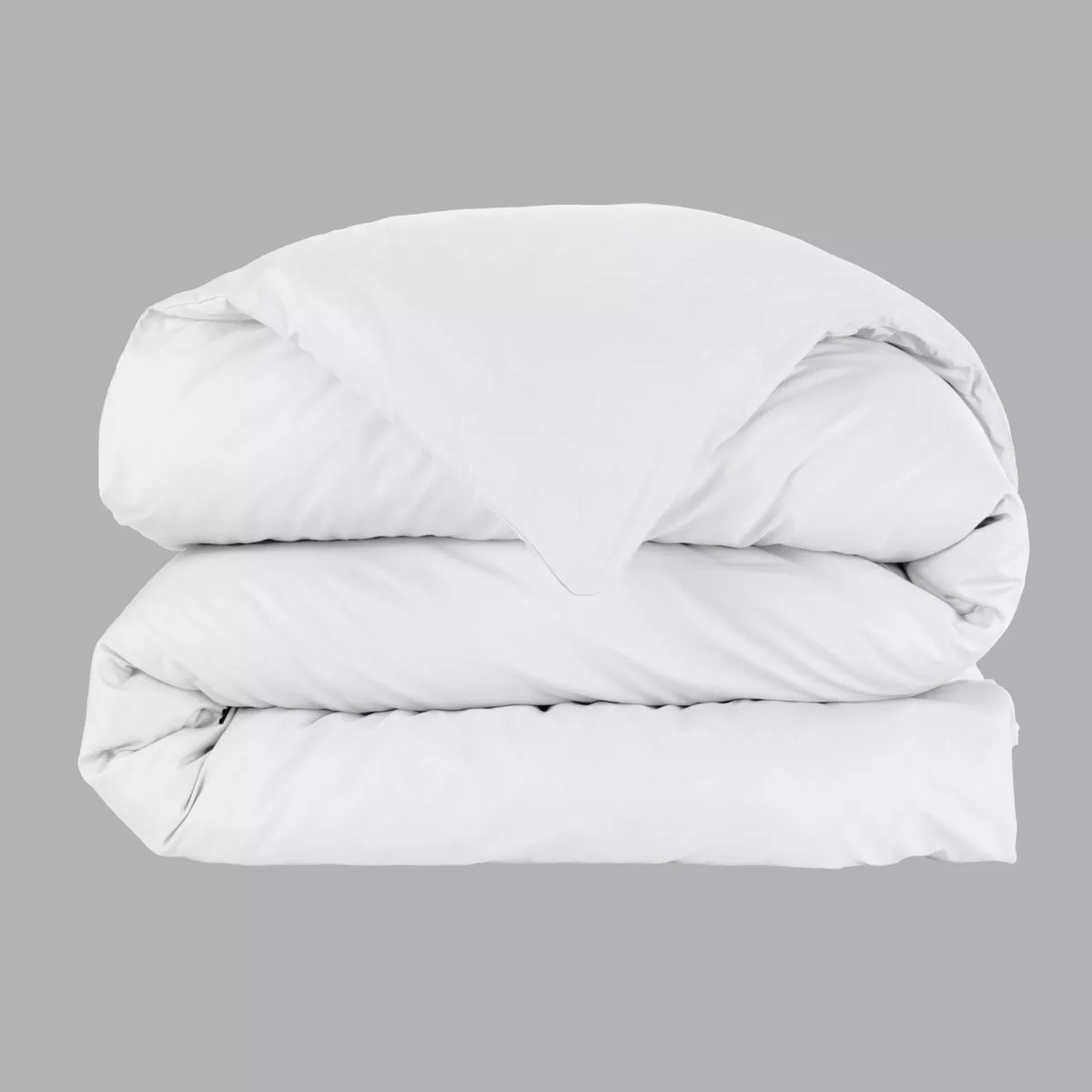 Funda nórdica de percal de algodón (280 x 240 cm) Cali Blanco