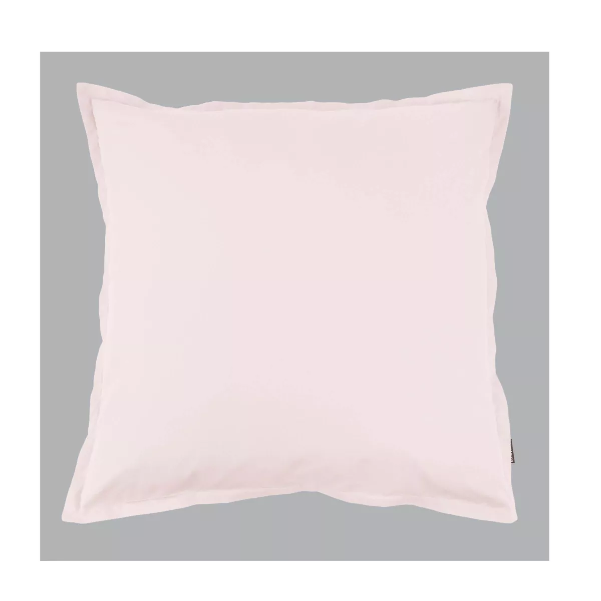 Taie d'oreiller carrée percale de coton (65 x 65 cm) Cali Rose poudré