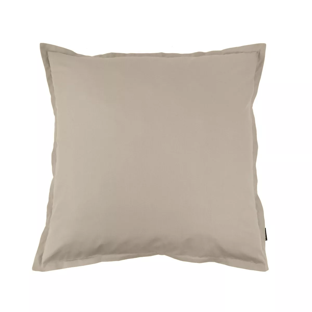 Funda de almohada cuadrada de percal de algodón (65 x 65 cm) Cali Taupe