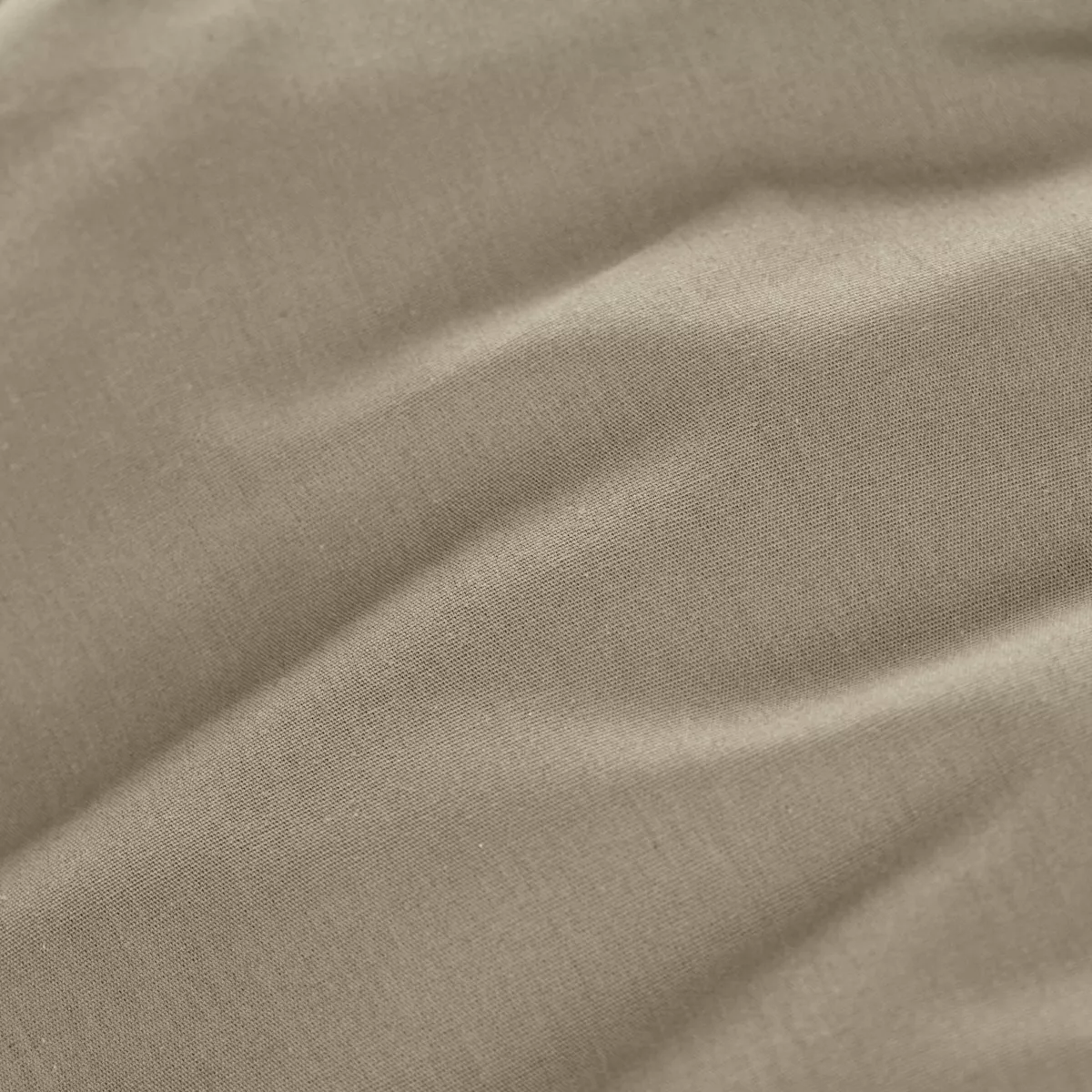 Sábana bajera de percal de algodón (90 x 190 cm) Cali Taupe