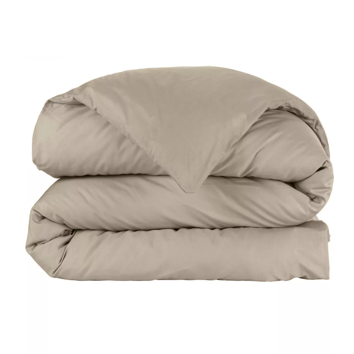 EM - Housse de couette 240 x 220 cm Percale unie CALI Taupe
