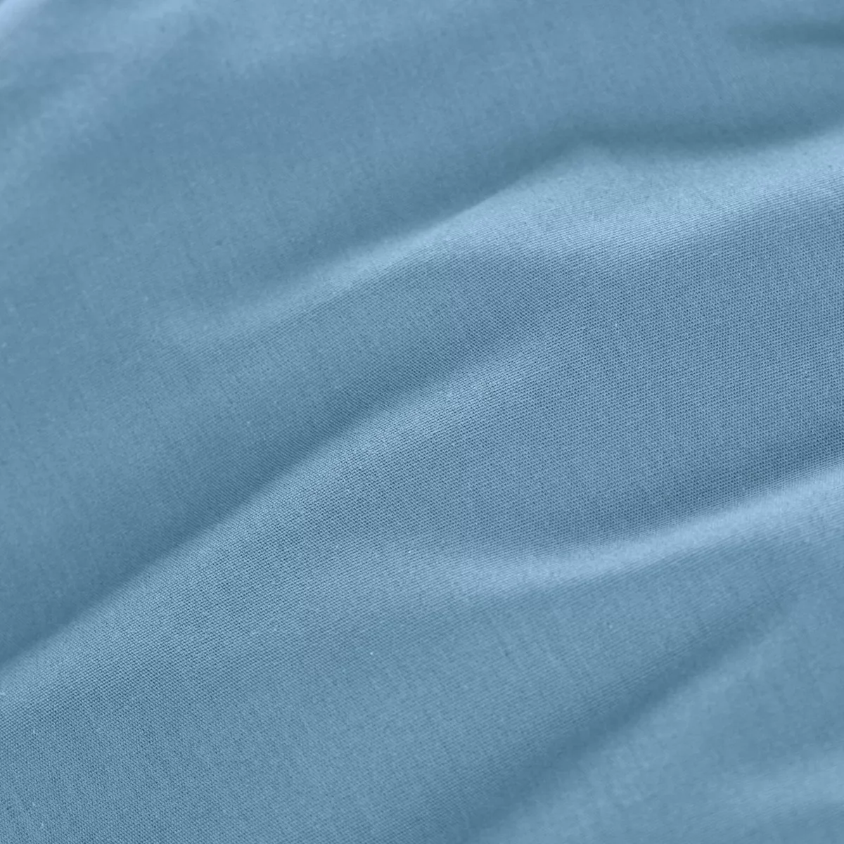 Funda de almohada de percal de algodón (L185 cm) Cali Cielo azul