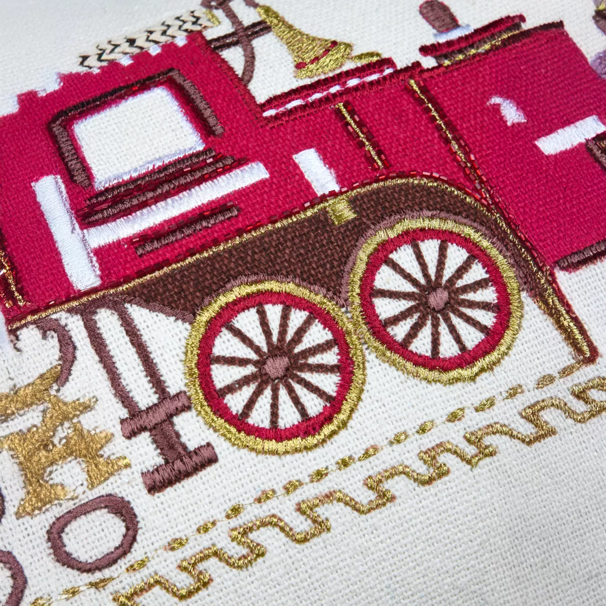 GIFTED COUSSIN 35X55 ROUGE