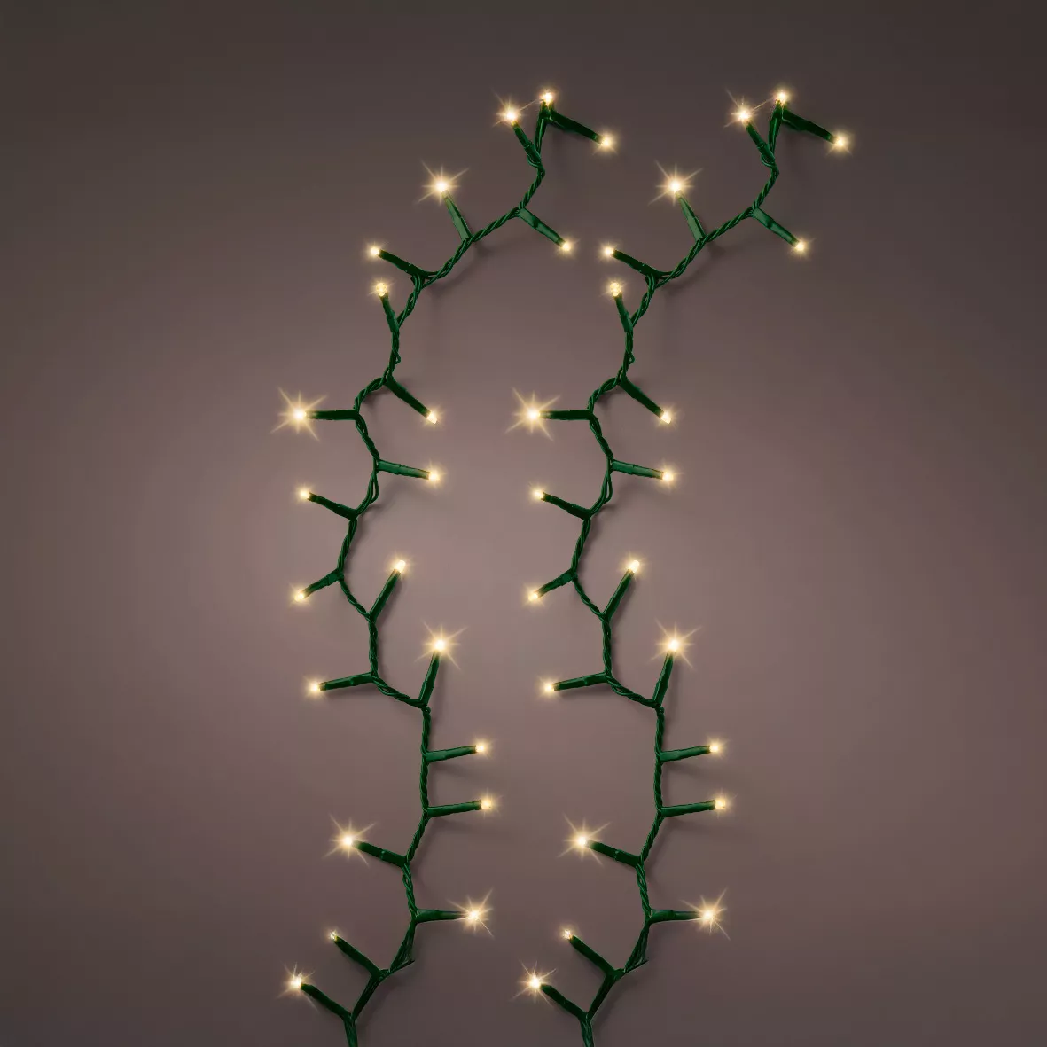 Ghirlanda luminosa 11 m 500 LED cavo verde Lusso Bianco caldo Champagne
