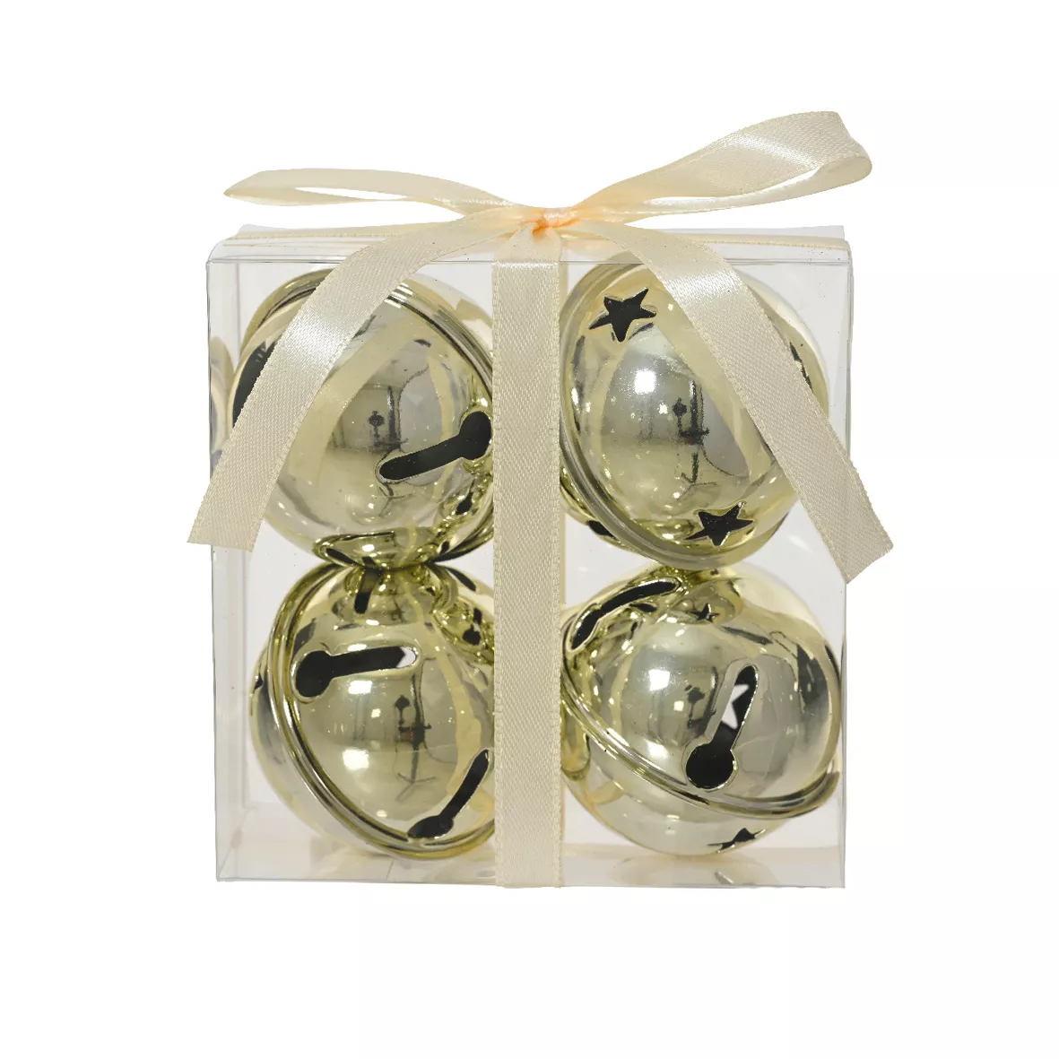 Set di 4 campanelle in metallo (D11 cm) Christmas Nova Oro