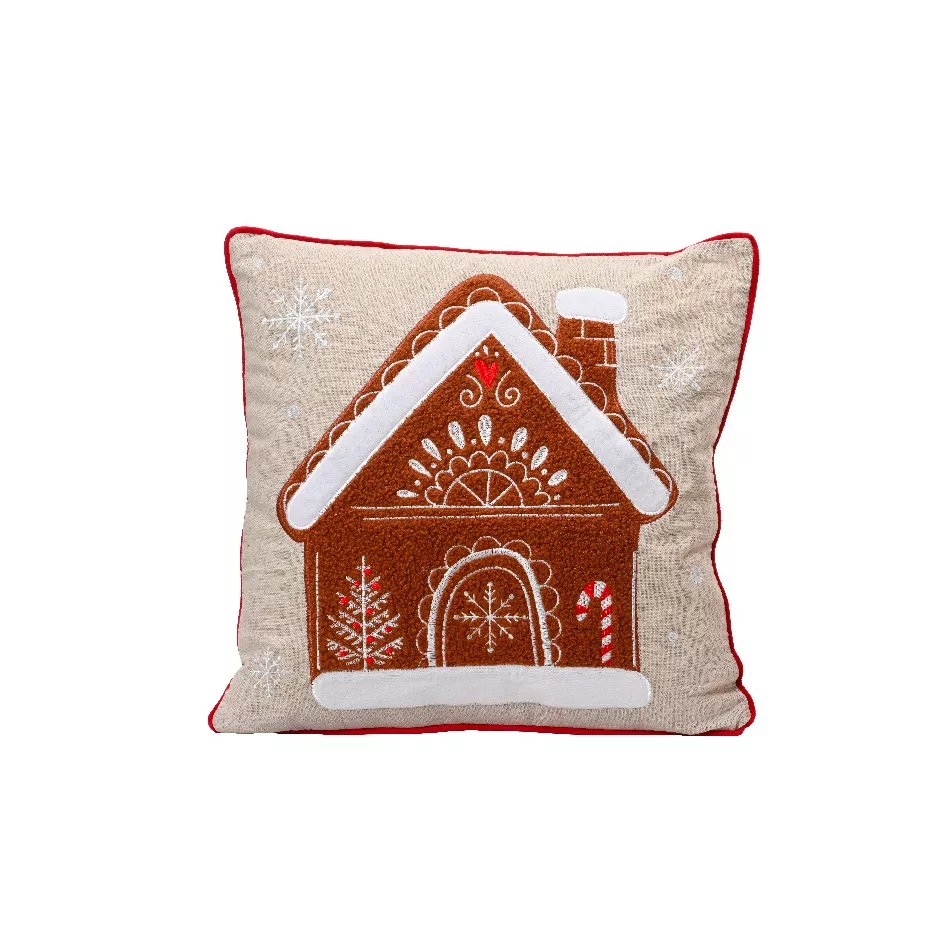 1 Coussin coton polyester L45-W45-H8cm assorti MAISON